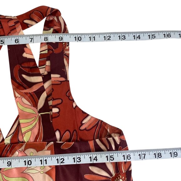 Loft Babydoll Slip Dress | 8 | Silk Blend Floral | Forest Fairy Whimsy Coquette - Picture 9 of 11